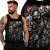 TANK TOP  HORROR GUN SKULL 2